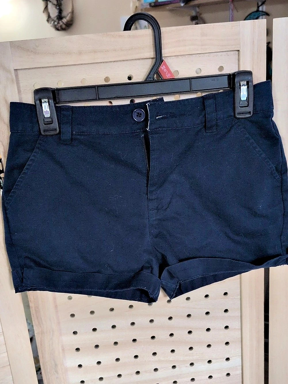 Crown & Ivy Kids Navy Blue Twill Shorts Girls Size 14